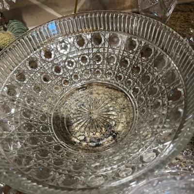 pressed glass bowl