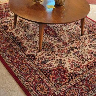 Coffee table and Nice area rug