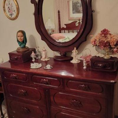 Dresser with mirror