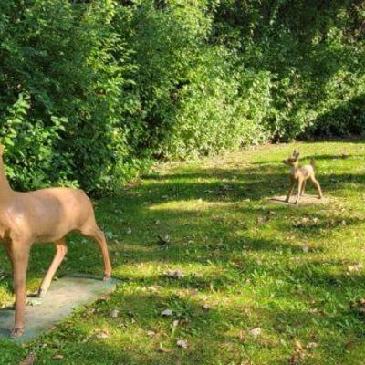 Cement deer