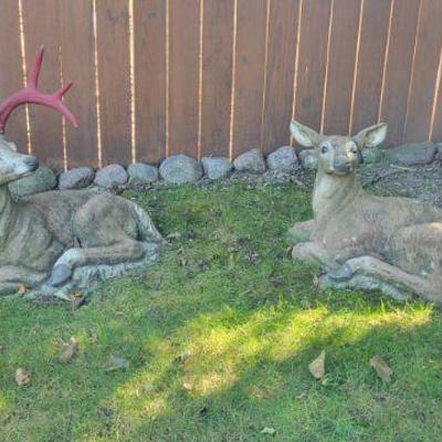 Cement deer