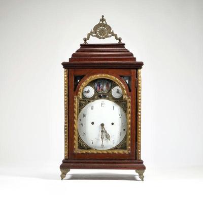 JOSEPH BRUMER SHELF CLOCK | Joseph Brumer, Vienna, 19th century, the enamel face with Arabic numerals and seconds dial, signed...