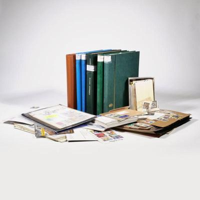 WORLD STAMP COLLECTION | A large collection of stamps in five albums, plus an assortment of unmounted / unbound sheets and loose stamps;...