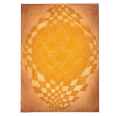 ARTHUR LUIS PIZA (1928-2017) | Anamorphose, 1978 . Intaglio colored etching. 25 x 18 in., sheet pencil signed lower right and numbered...