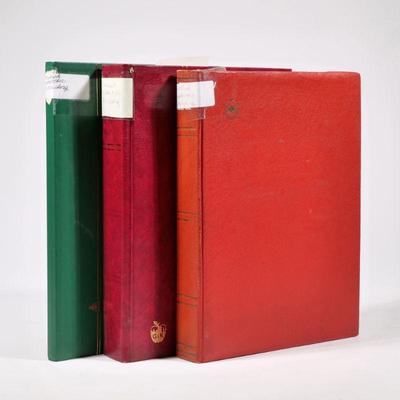 (3pc) BRITISH ANTARCTIC TERRITORY STAMP ALBUMS | A collection of stamps from the British Antarctic Territory housed in a stamp album,...
