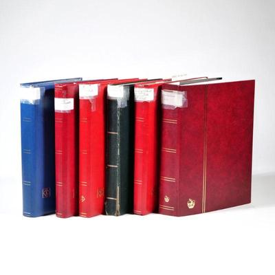 (6pc) SWITZERLAND STAMP ALBUM COLLECTION | A large and extensive stamp collection of Swiss stamps housed in six albums, early 20th...