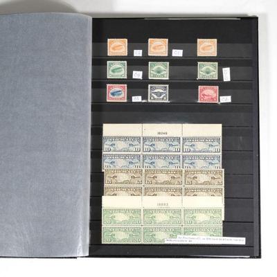 UNITED STATES AIRPOST STAMPS | An album containing early American stamps from the 1920s with early Scott numbers, including Scott #C1,...