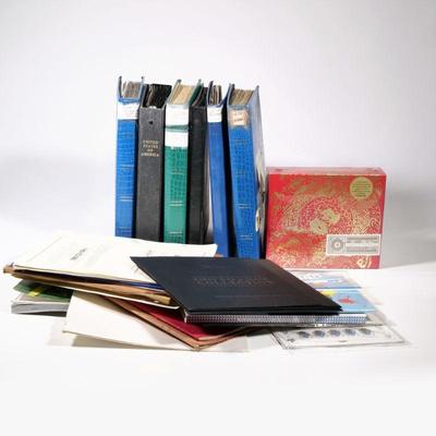 LARGE U.S. STAMP COLLECTION | A large collection of assorted U.S. stamps, including many unused stamps and full sheets of contemporary...