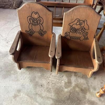 Two eye catching kids chairs