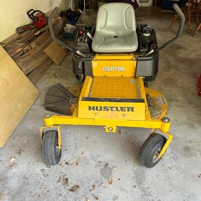 Nice Zero turn mower in the garage