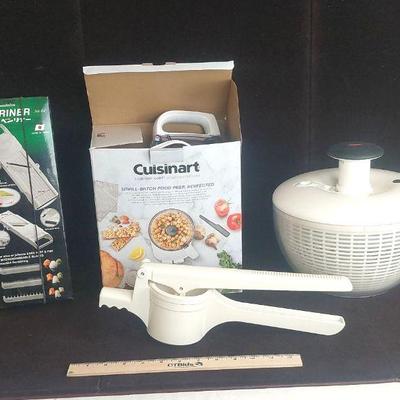 Salad Spinner, Japanese Mandolin, Ricer Press, Chopper!