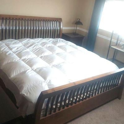 Vintage Indonesia Hardwood King Frame. No Mattress