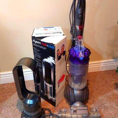 Dyson Hot + Cool Tabletop Fan & Dyson Ball Vacuum
