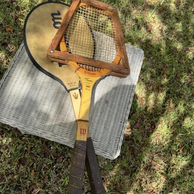 Vintage tennis racquets