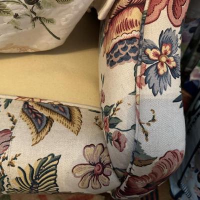 Original upholstery under slipcover