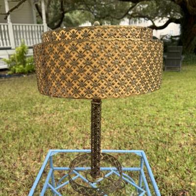 Midcentury metal lamp