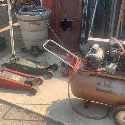Jacks and compressor 