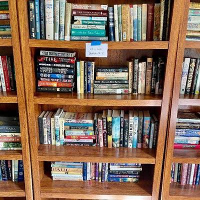 Lot 021-LIB: Bookshelf with Books! (Bookshelf #2)

Features: 
       Sturdy wooden bookshelf with particle board backing
•	Books are...
