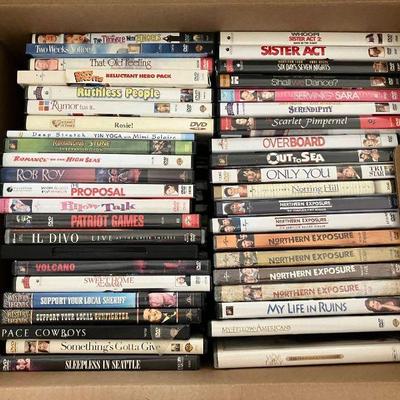 Lot 058-LR: DVD Mystery Grab Box #2

Features: ANOTHER small moving box chock-full of over 75 DVDs!
•	Hundreds of hours of entertainment...