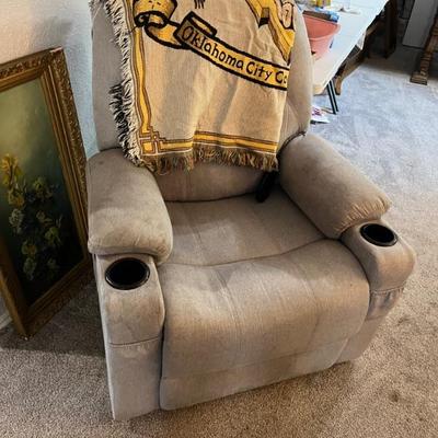 lifts, reclines, heats, vibrate chair