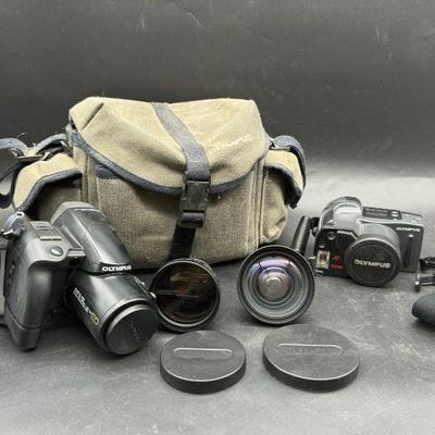 Olympus Cameras & Accessories Lot
