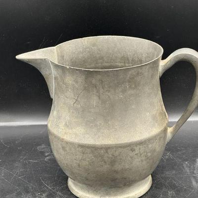 Antique Concord Pewter Pitcher
