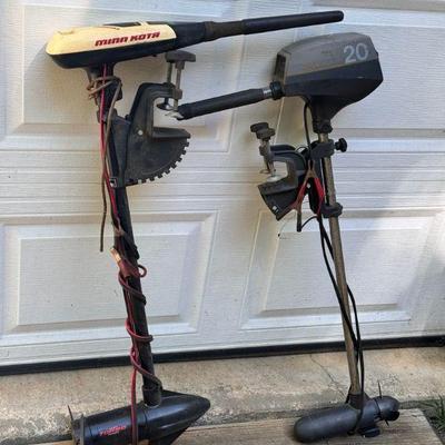 (2) Attachable Motors FT Minn Kota 