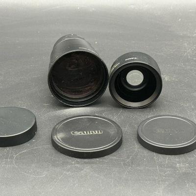 (2) Canon Lenses
Canon wide converter WC-DC52 .7x
Canon tele converter TC-DC52 2.4x