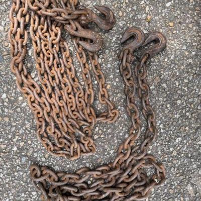 (2) Heavy Duty Chains - 10’ And 15’

