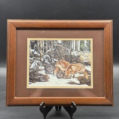 Judy Larson Wolf/Fox Print
