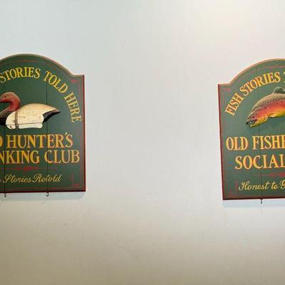 Hunting Wall Mount Signs
