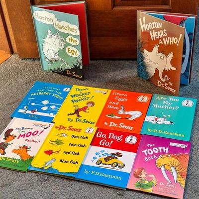 Dr. Suess Books
Horton Hears a Who, Mulberry Street, Go Dog Go, Are You My Mother and more. Works by Dr Seuss and PD Eastman.
