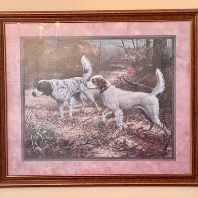 Picken Hunting Dog Print Unsigned
