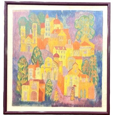 Modernist Aubusson Tapestry of Krakow Poland