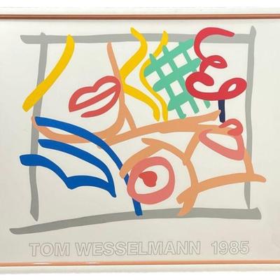 1985 TOM WESSELMAN Exhibition Poster Serigraph