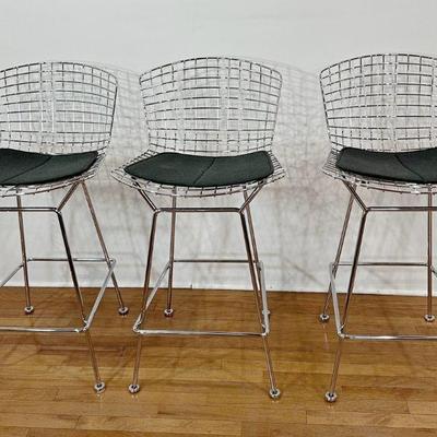 HARRY BERTOIA for KNOLL Bar Stools Set of 3