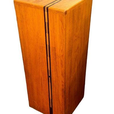 Inlaid Wood Plinth, Post Modern