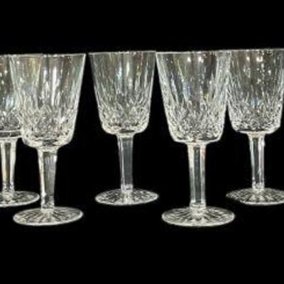Twelve WATERFORD 'Lismore' Crystal Water Goblets