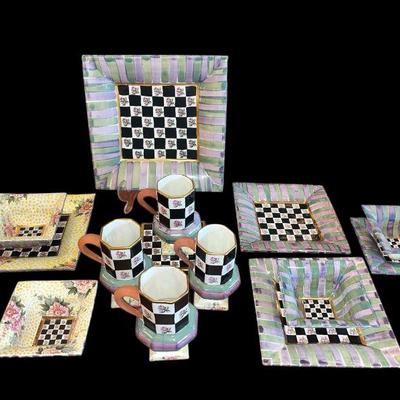 Collection MACKENZIE CHILDS Torquay Kelp and Urchin Tableware
