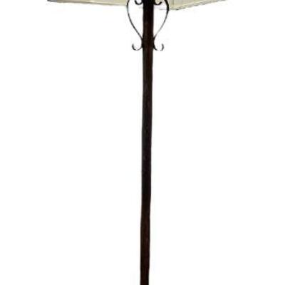 Wrought Iron Tripod Base Floor Lamp