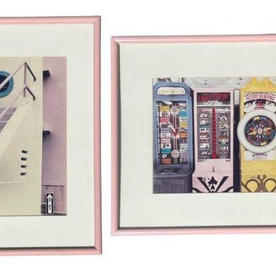 Two ALLAN TEGER Miami Beach Art Deco Photograph Prints
