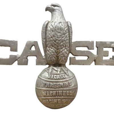 CASE THRESHING MACHINE CO. Advertisement Plaque