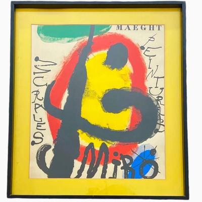 Maeght Gallery JOAN MIRO Exhibition Poster