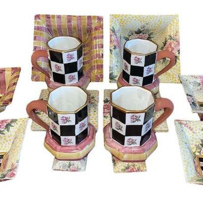 Collection MACKENZIE CHILDS Torquay Frank and Mustard Tableware