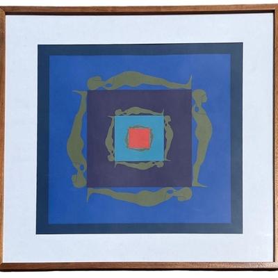 ERNEST TROVA "Falling Man" Serigraph