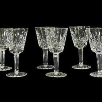 Fourteen WATERFORD 'Lismore' Crystal Claret Glasses