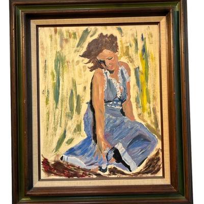 ROGER SCHULKE Oil on Canvas Woman