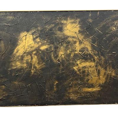 Abstract Brutalist Oil on Canvas