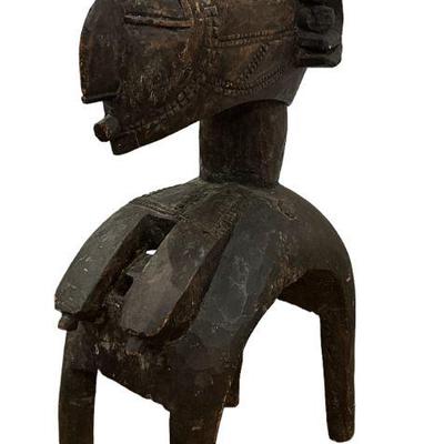 Exceptional Large Carved Wood Nimba Shoulder Mask