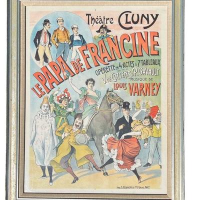 ALFRED CHOUBRAC "Le Papa De Francie" French Advertisement Poster